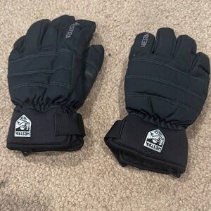 Hestra black kids Gloves size 5